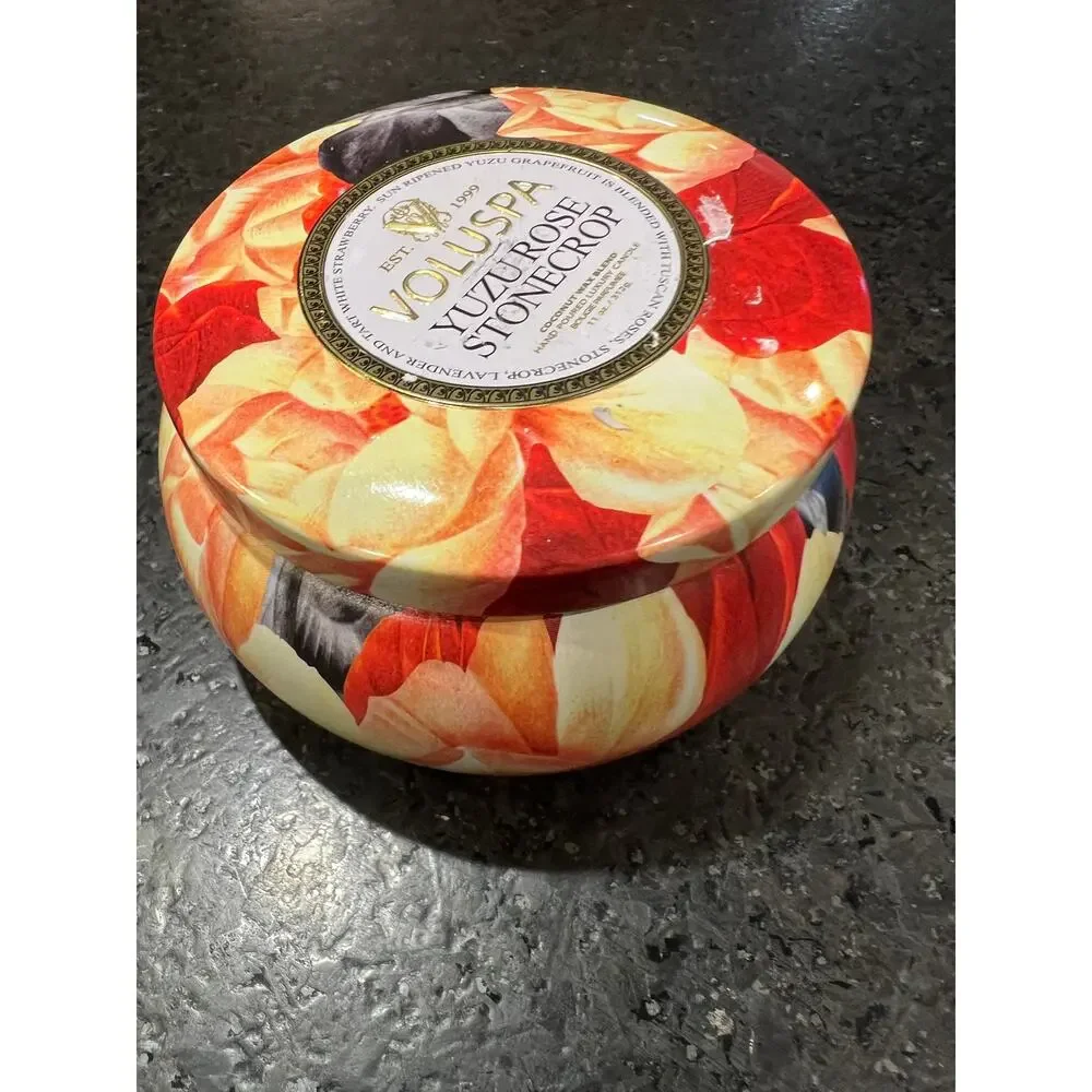 Kitson Voluspa Yuzu Rose Stonecrop luxury scented candle premium home fragrance